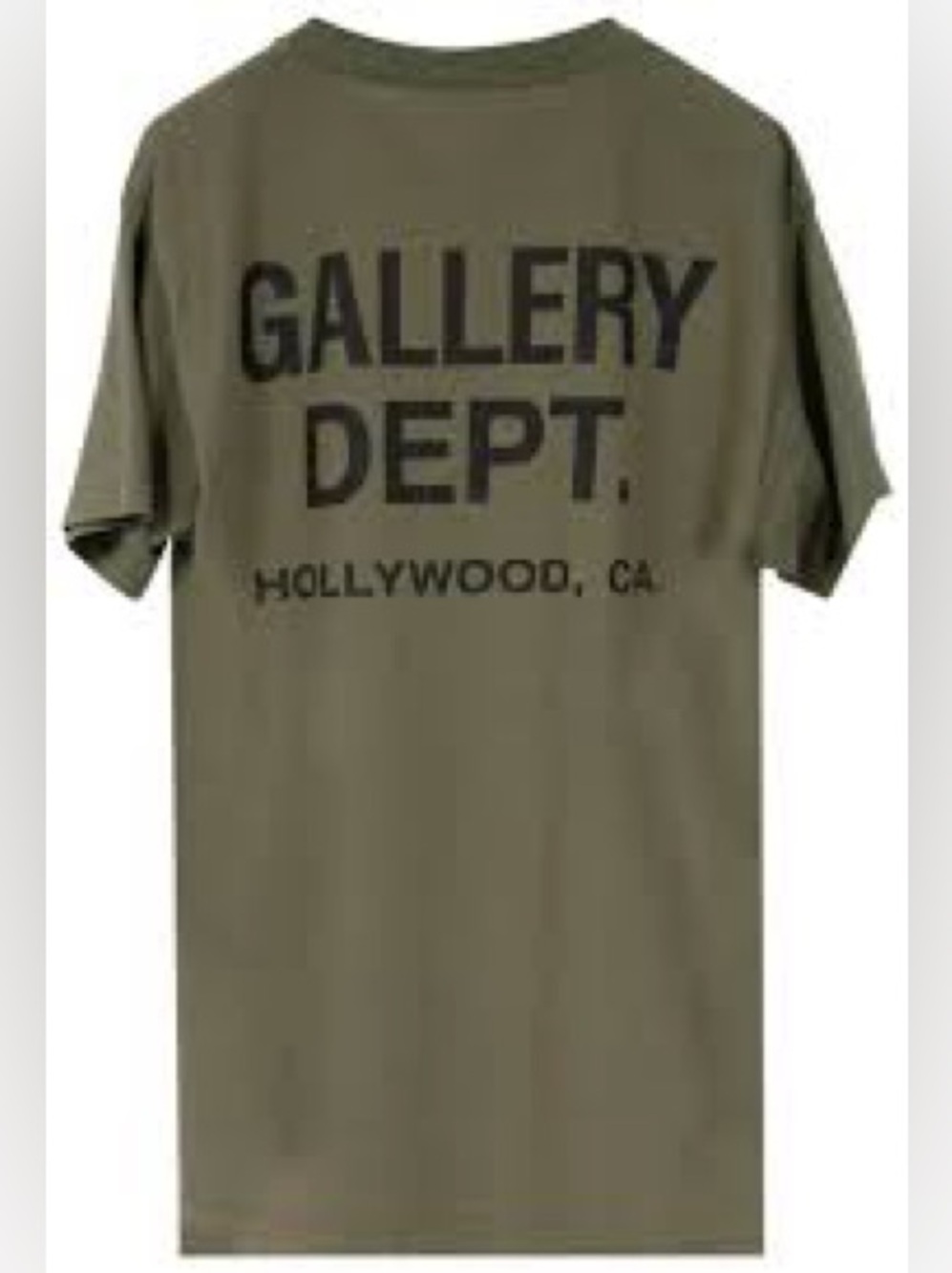 RECYCLE GALLERY DEPT. LOGO CREW NECK T SHIRT in DARK GREEN SIZE: XL